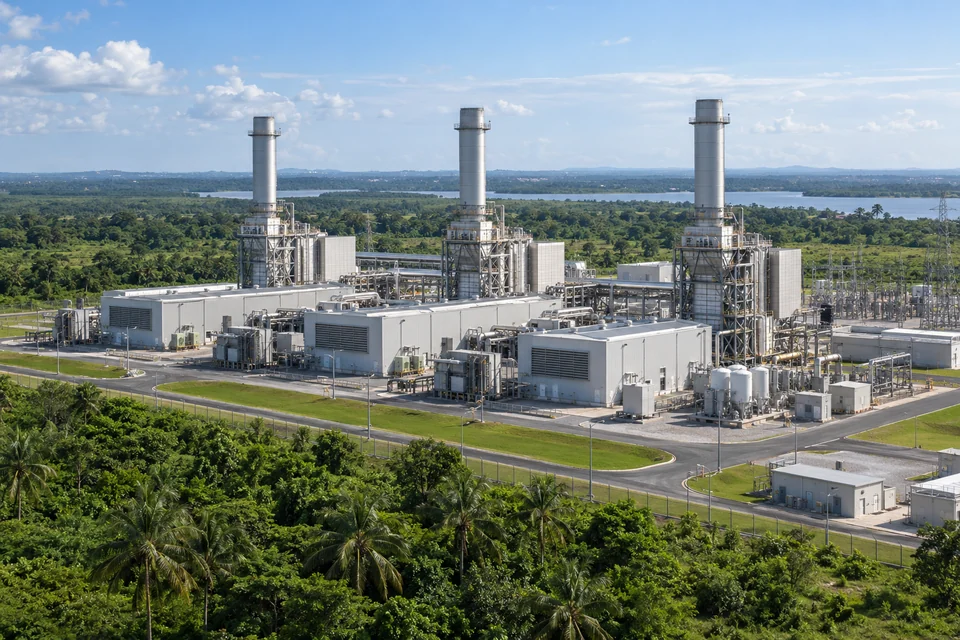 Concept view of a gas turbine power generation facility
